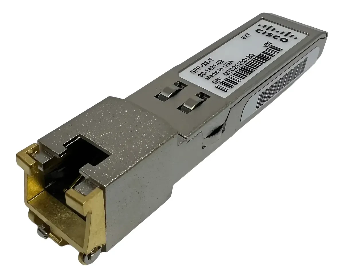 Cisco SFP-GE-T 30-1421-02 — Transceiver SFP · 1GbE · SFP · RJ45 · 100 m