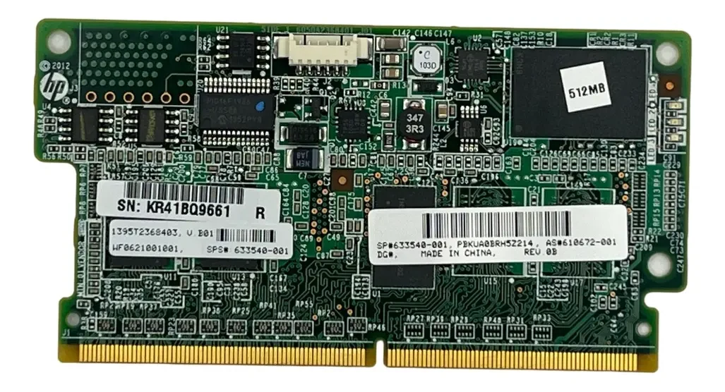 HPE 633540-001 / 610672-001 — Módulo Flash Cache · Smart Array