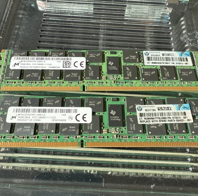 HP 672612-081 — Memoria Enterprise · 16 GB · DDR3 · 1600 MT/s · ECC RDIMM
