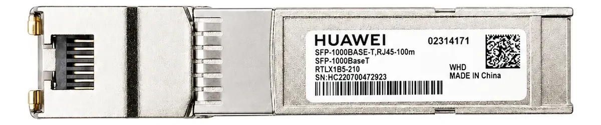 Huawei SFP-1000BASET — Transceiver SFP · 1GbE · SFP · RJ45 · 1000BASE-T