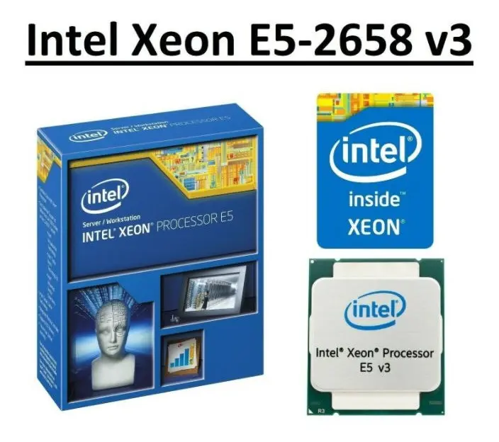 Intel Xeon E5-2658 v3 — 12 núcleos / 24 hilos · 2.20 GHz · 30 MB de caché