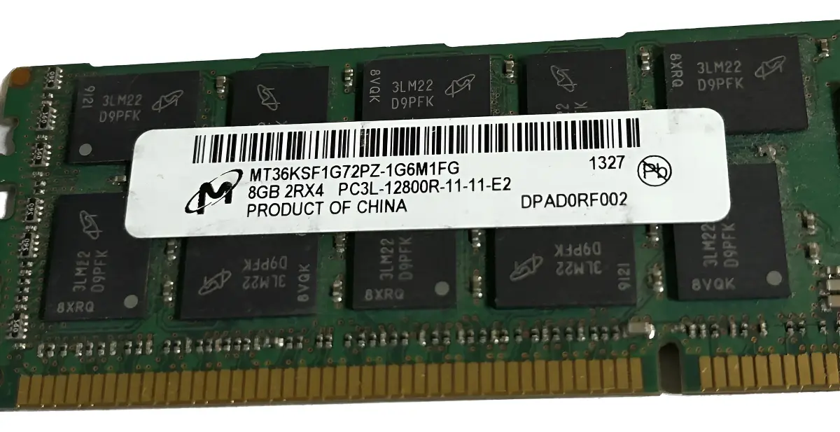 Micron PC3L-12800R — Memoria Enterprise · 8 GB · DDR3 · 1600 MT/s