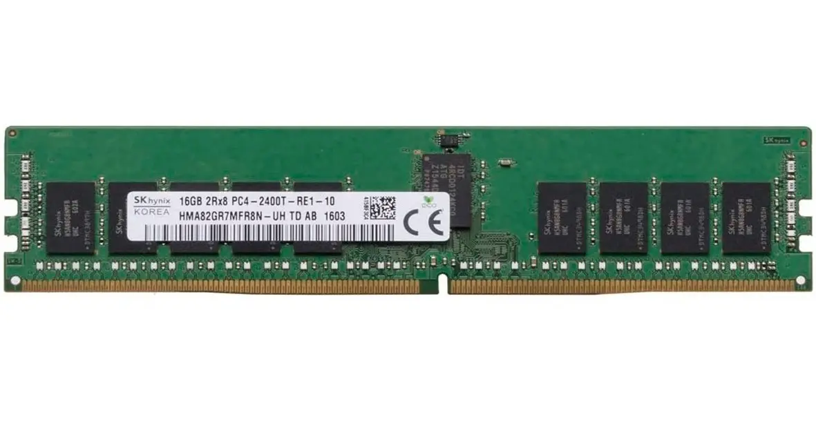 SK hynix HMA82GR7MFR8N-UH — Memoria Enterprise · 16 GB · DDR4 · 2400 MT/s · ECC RDIMM